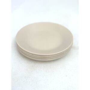 Corelle by Corning Sandstone beige 7 dessert plates vintage 6.75"